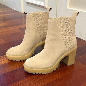 Dolce Vita Beige Heeled Boots